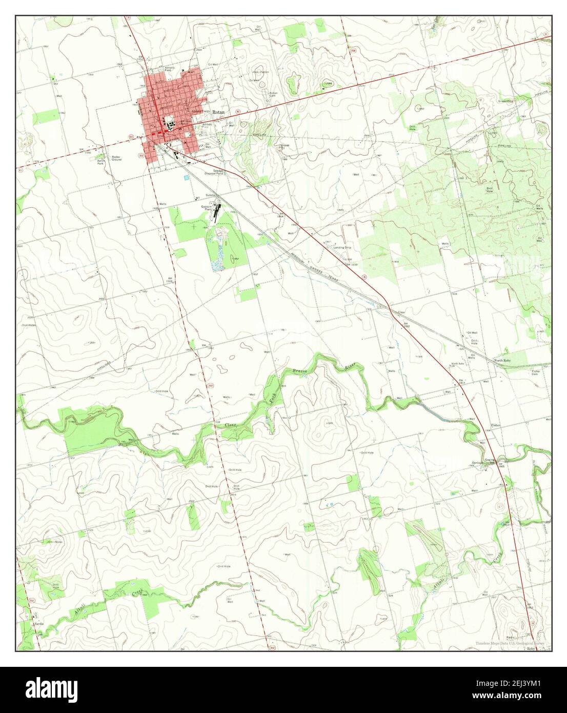 Rotan texas map Cut Out Stock Images & Pictures Alamy