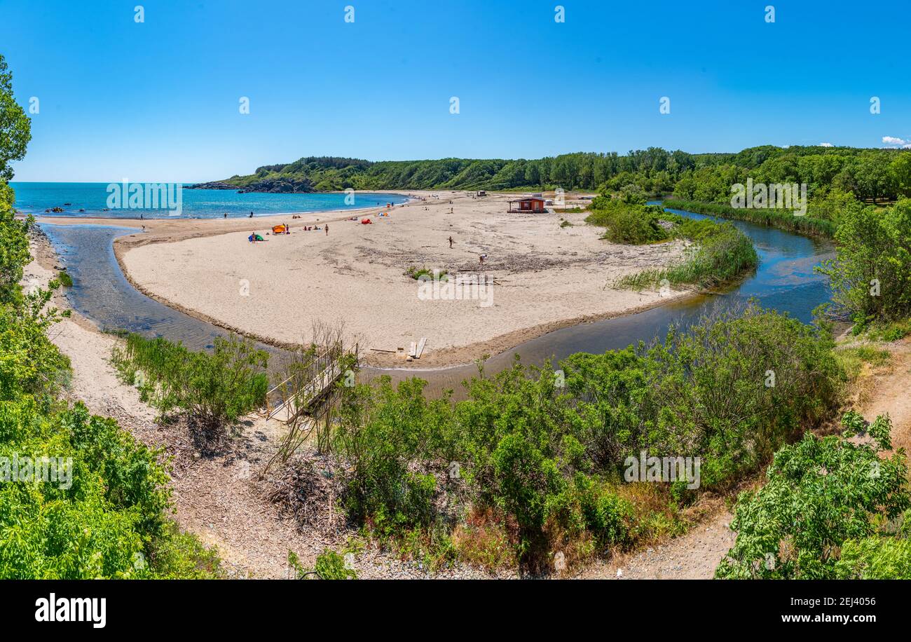 Aerial view of Silistar beach in Bulgaria Stock Photo - Alamy
