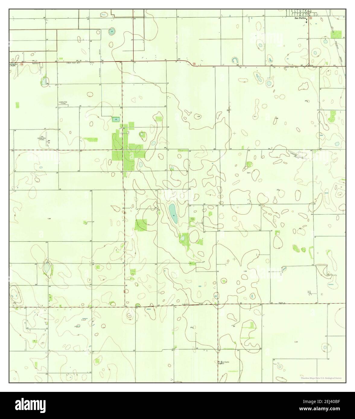 San Perlita South, Texas, map 1956, 124000, United States of America by Timeless Maps, data U.S