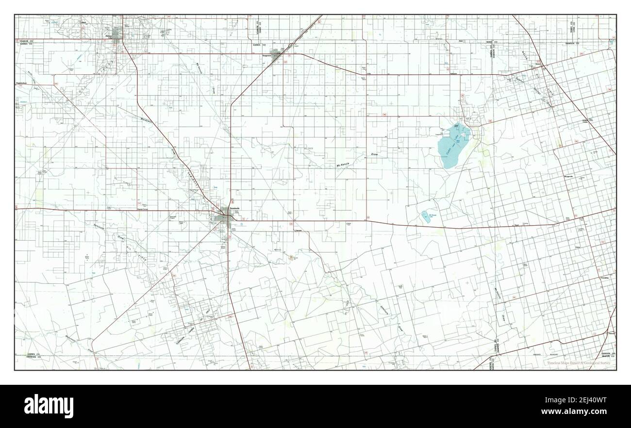 Seminole, Texas, map 1985, 1100000, United States of America by Timeless Maps, data U.S