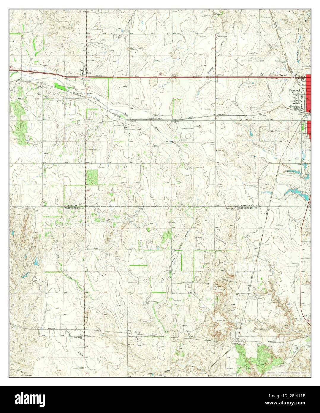 Map of shamrock texas hires stock photography and images Alamy