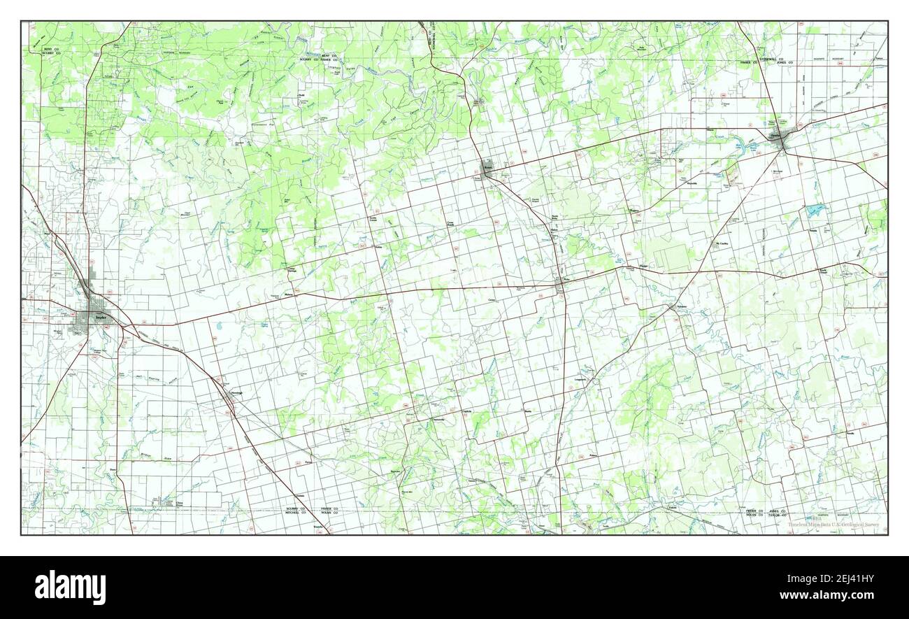 Snyder, Texas, map 1985, 1100000, United States of America by Timeless