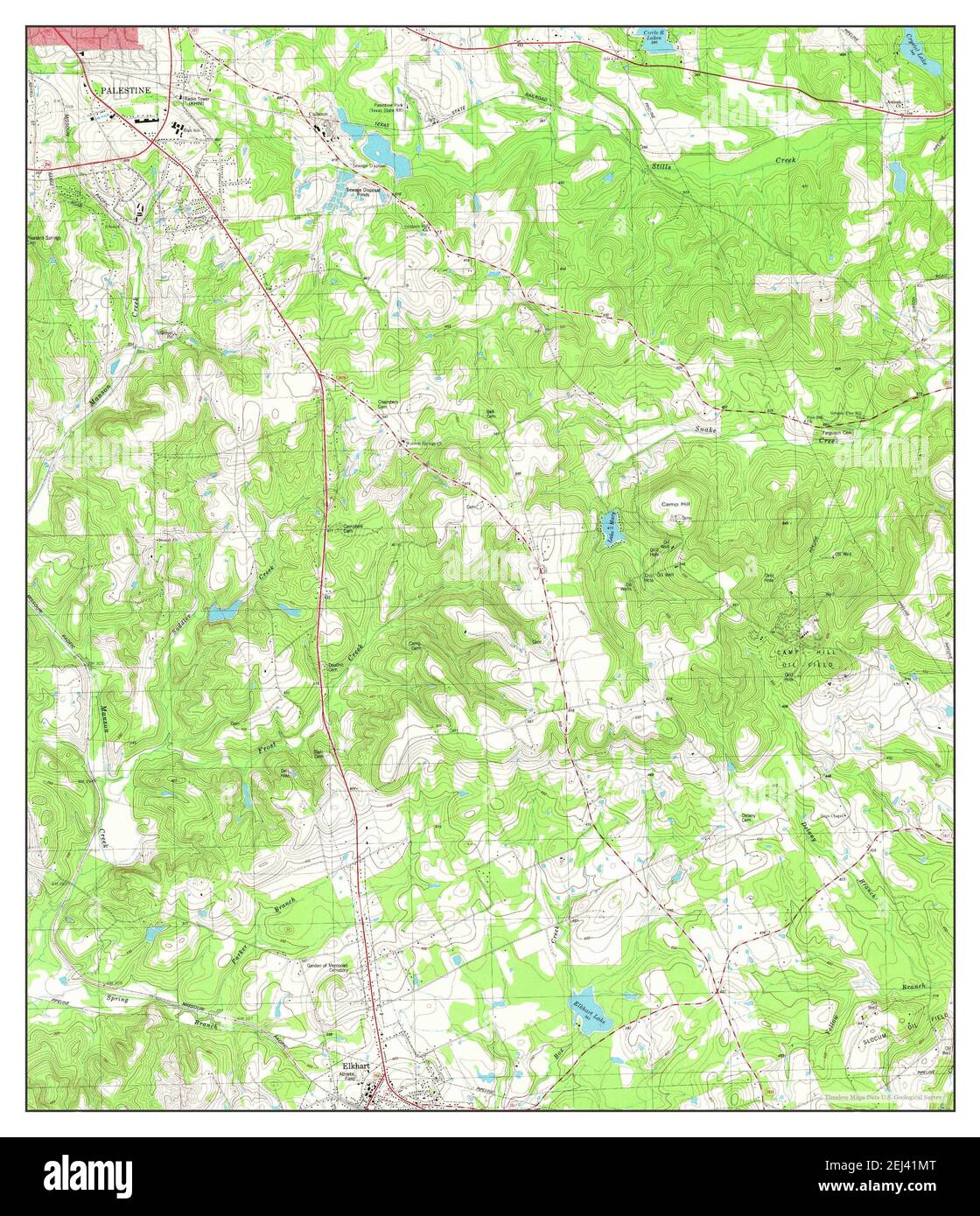 Map of palestine texas hi-res stock photography and images - Alamy