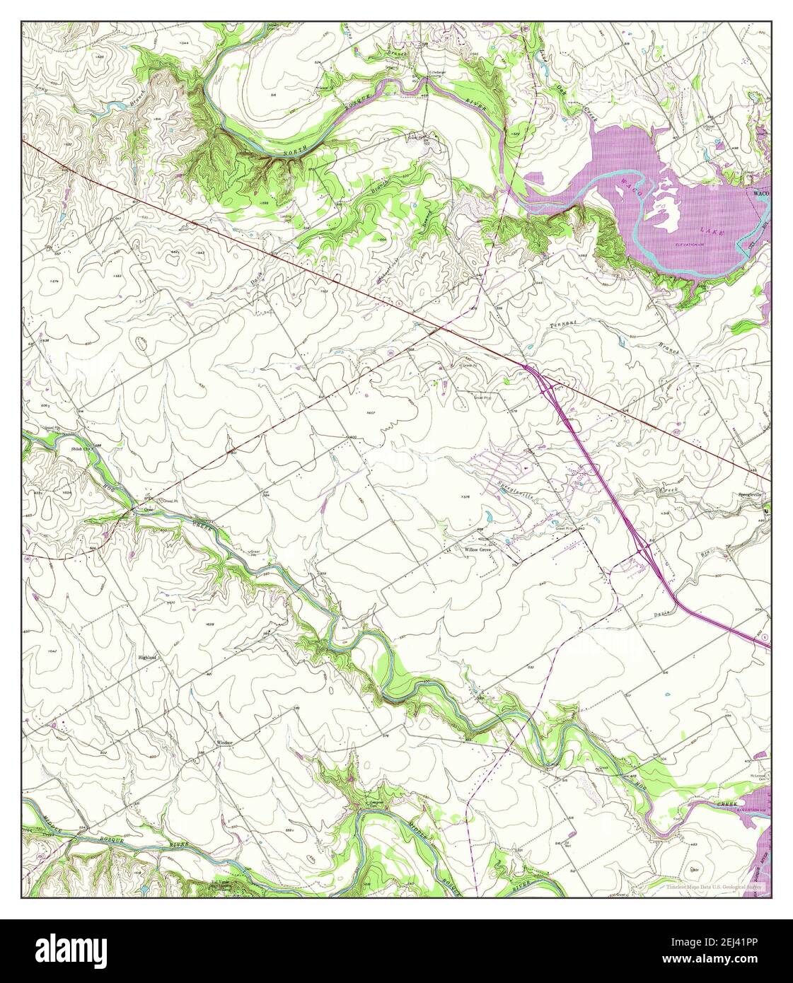 Speegleville, Texas, map 1957, 124000, United States of America by