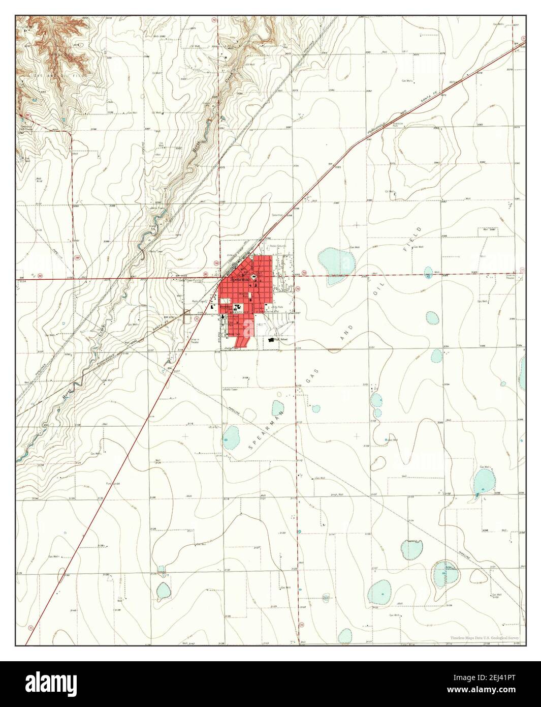 Map of spearman texas Cut Out Stock Images & Pictures Alamy