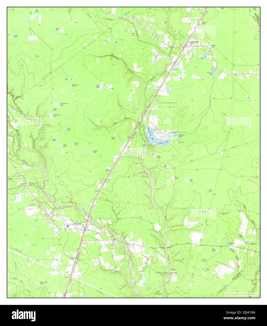 Splendora, Texas, map 1959, 124000, United States of America by Timeless Maps, data U.S
