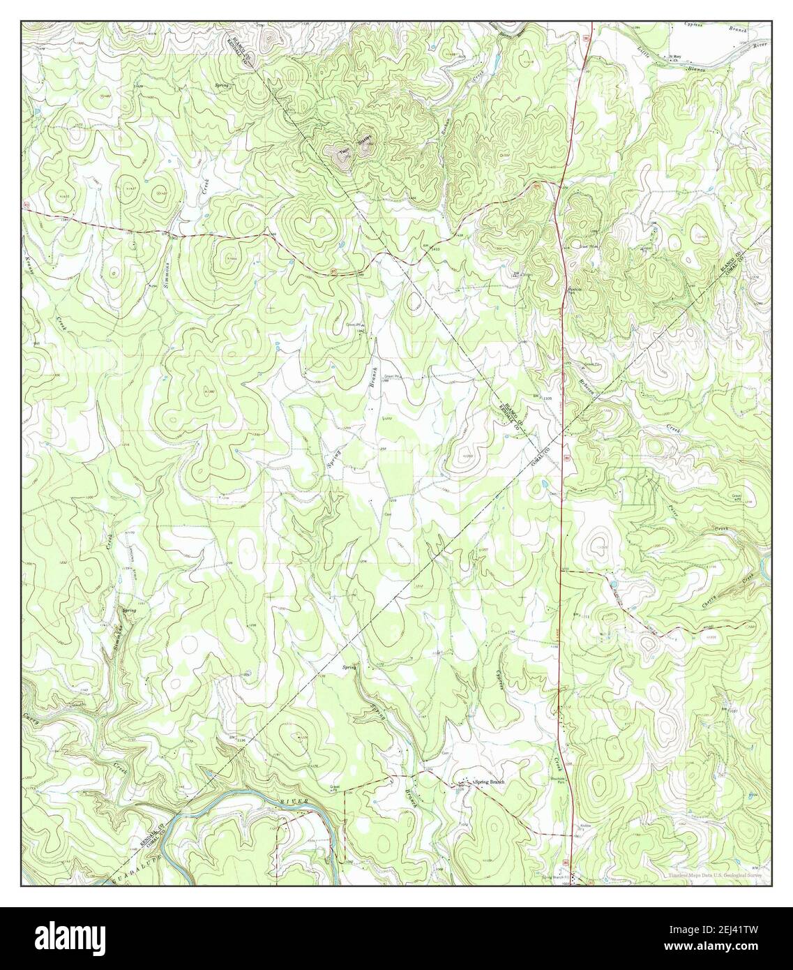 Spring Branch Texas Map Spring Branch, Texas, Map 1964, 1:24000, United States Of America By  Timeless Maps, Data U.s. Geological Survey Stock Photo - Alamy