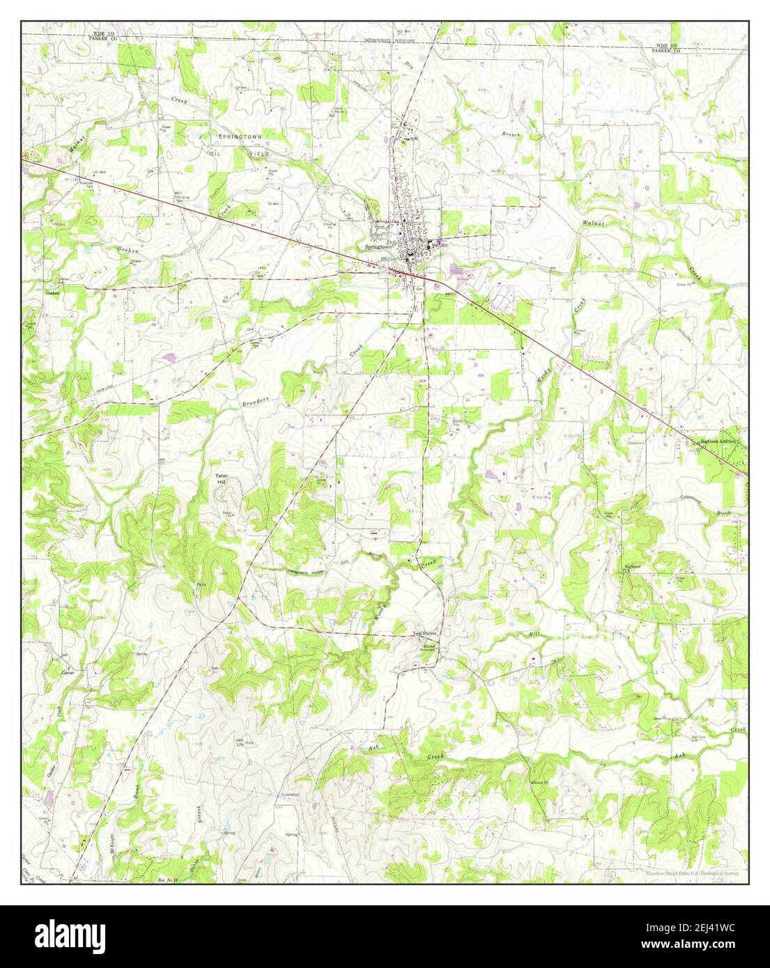 Springtown texas map hires stock photography and images Alamy