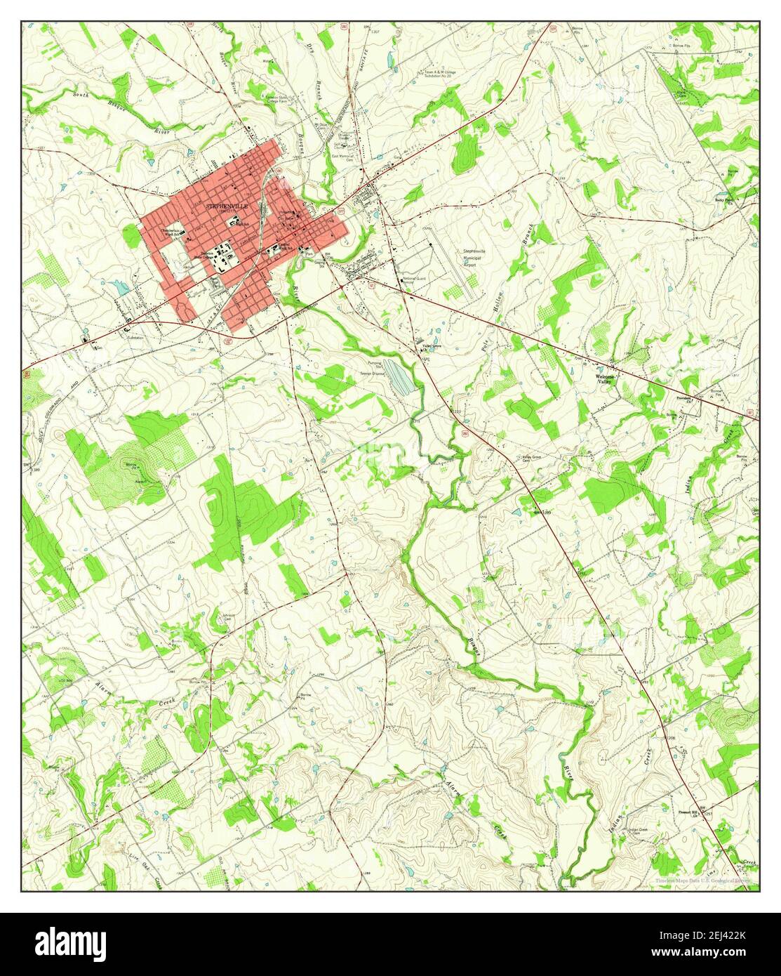 Stephenville, Texas, map 1961, 124000, United States of America by