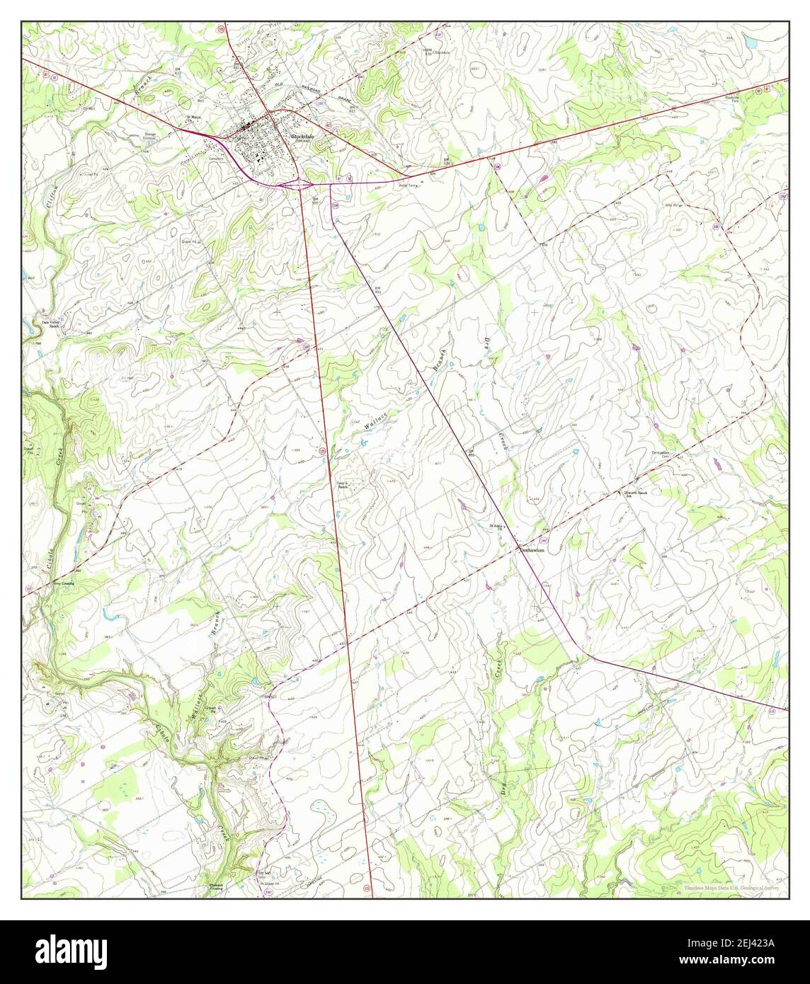 Stockdale, Texas, map 1961, 124000, United States of America by