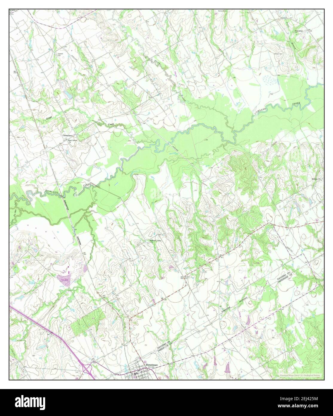 Streetman, Texas, map 1960, 124000, United States of America by