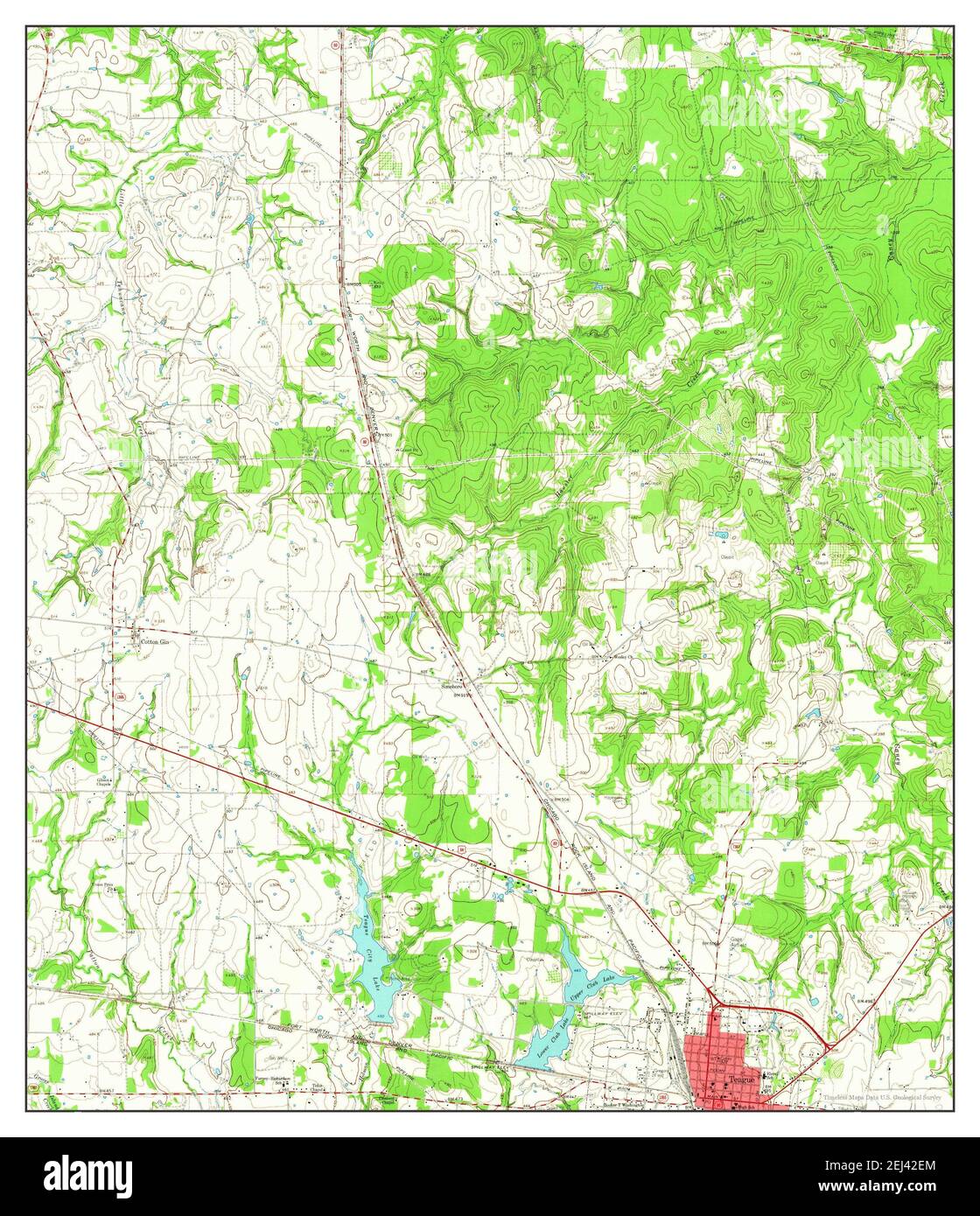 Map of teague hires stock photography and images Alamy