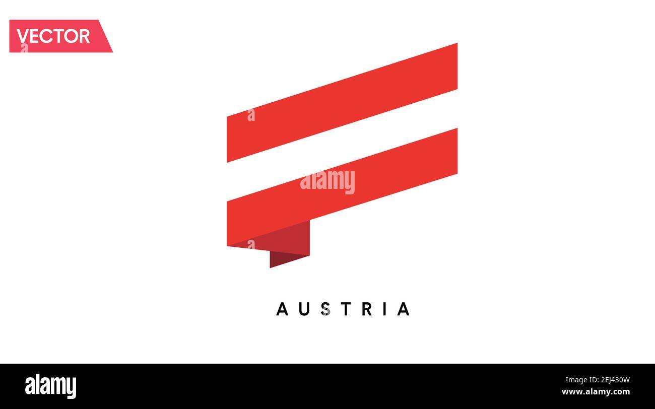 Austria Flag Icon. Vector isolated illustration of the flag of Austria Stock Vector
