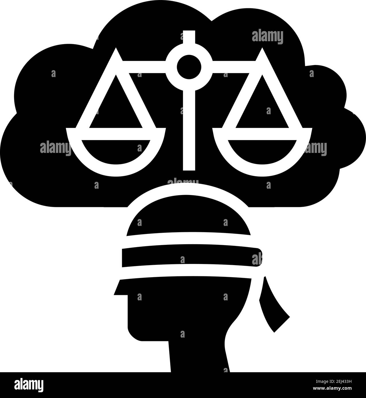 law philosophy glyph icon vector illustration Stock Vector Image & Art ...