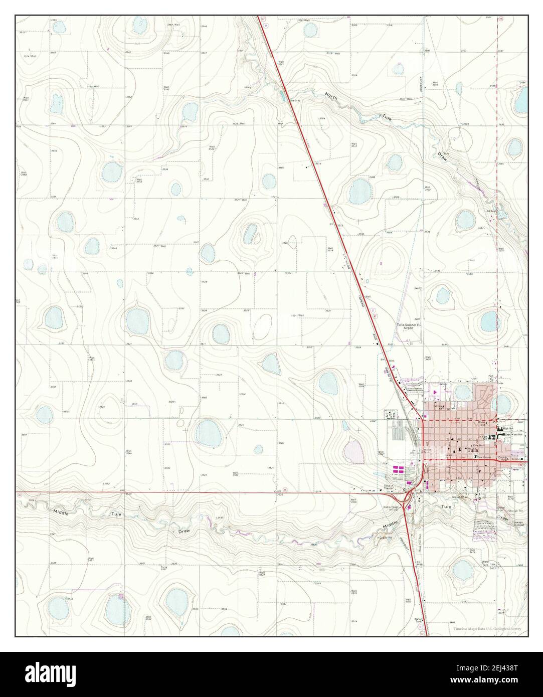 Map of tulia texas Cut Out Stock Images & Pictures Alamy