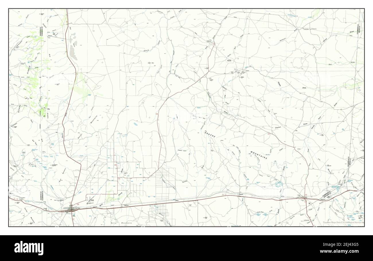 Van Horn, Texas, map 1985, 1100000, United States of America by