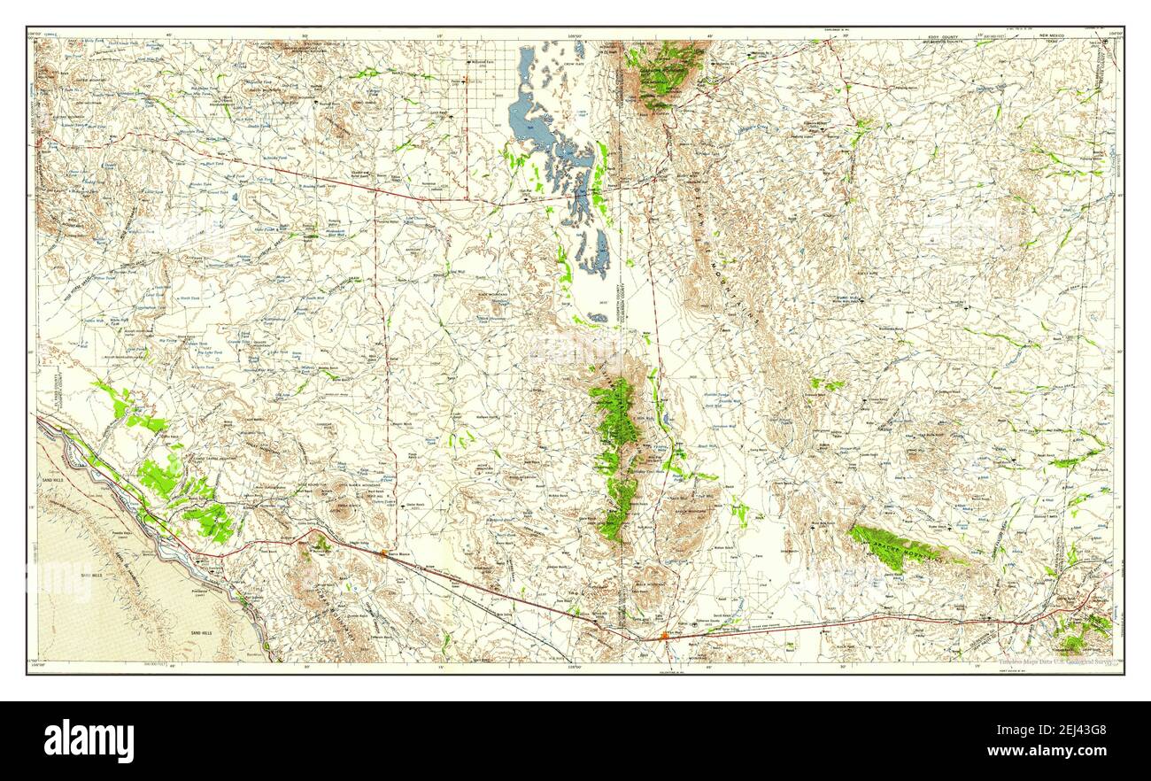 Van Horn, Texas, map 1958, 1250000, United States of America by