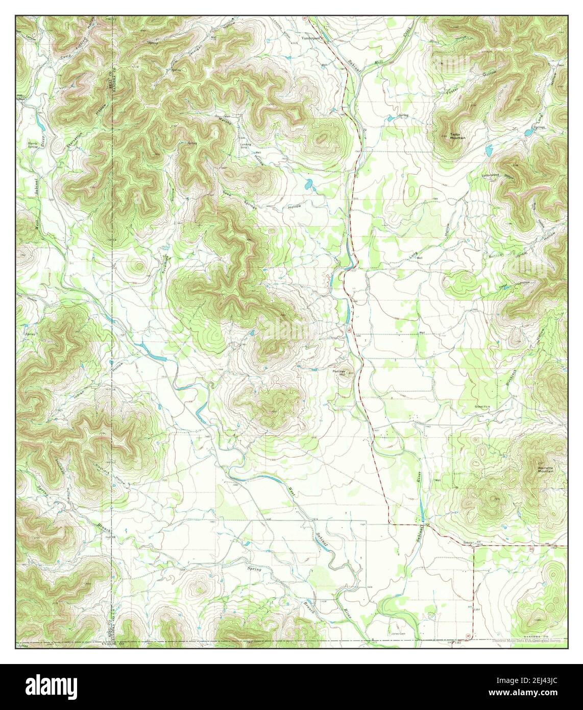 Vanderpool, Texas, map 1969, 124000, United States of America by Timeless Maps, data U.S