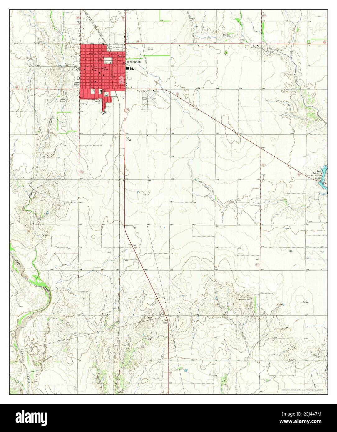 Map of wellington texas Cut Out Stock Images & Pictures Alamy