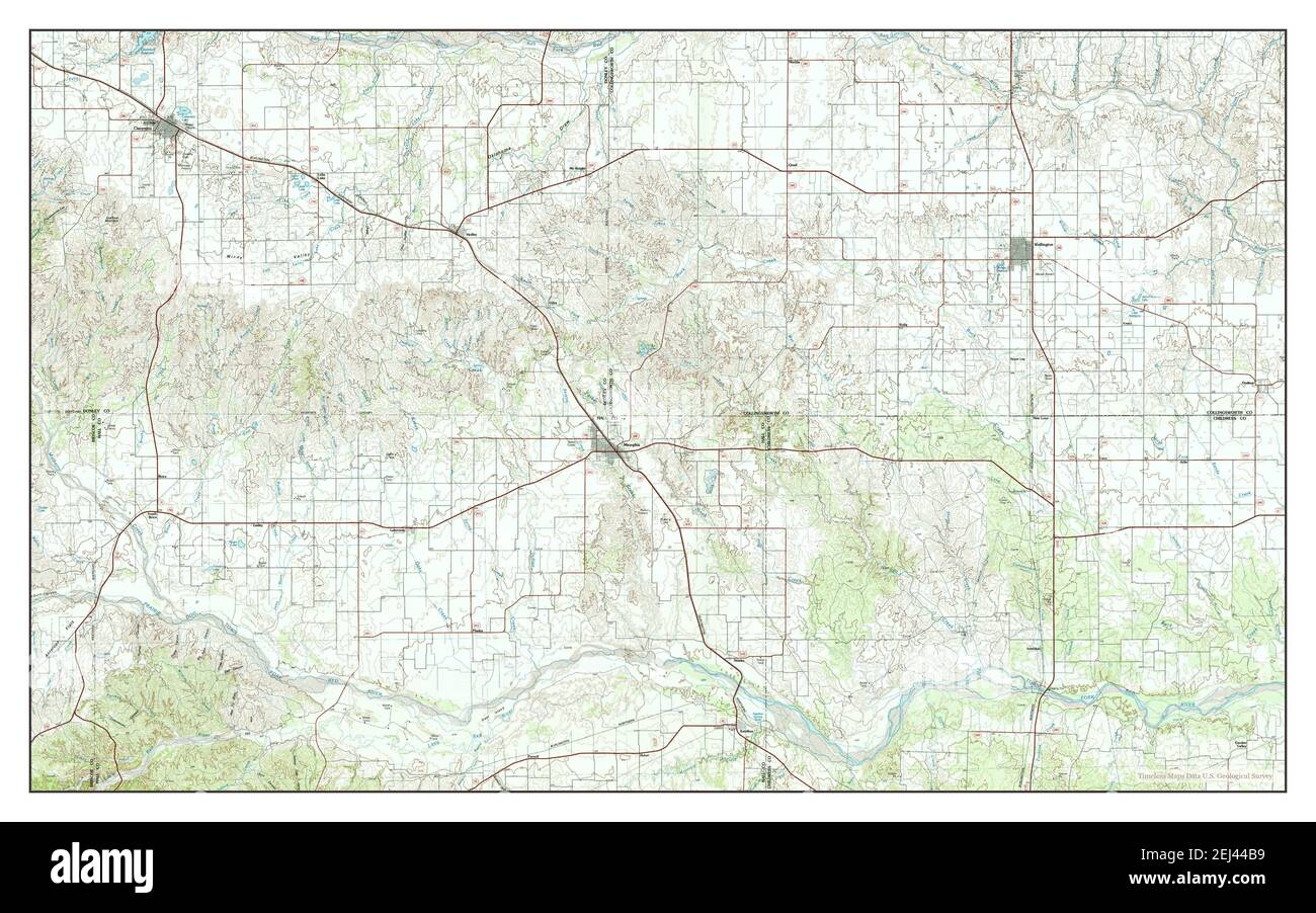 Wellington, Texas, map 1986, 1100000, United States of America by