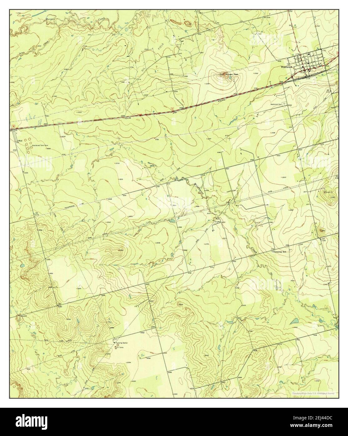 Westbrook, Texas, map 1952, 124000, United States of America by Timeless Maps, data U.S