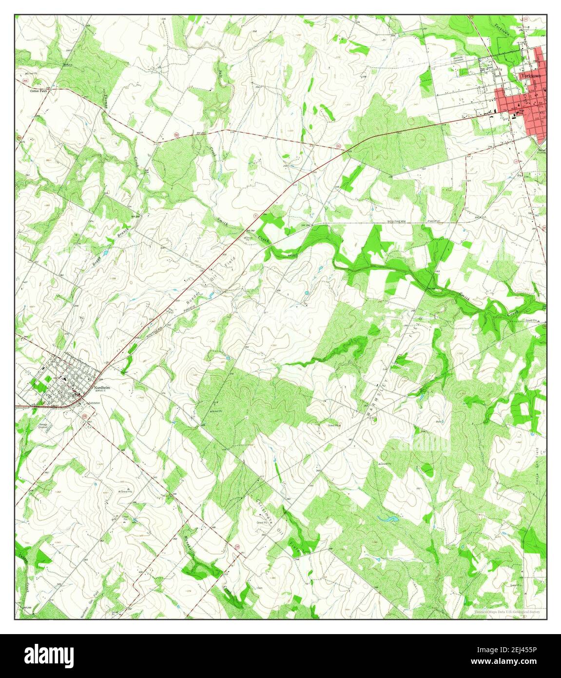 Yorktown West, Texas, map 1963, 124000, United States of America by Timeless Maps, data U.S