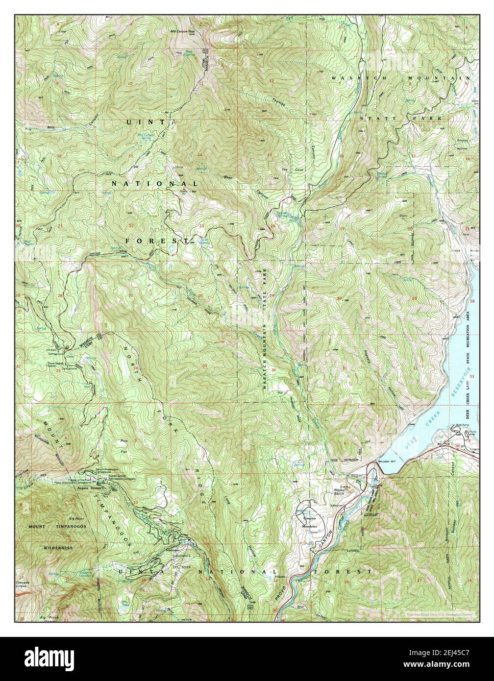 Aspen Grove Utah map 1993 1 24000 - Aspen Grove Utah Map 1993 124000 United States Of America By Timeless Maps Data Us Geological Survey 2EJ45C7 