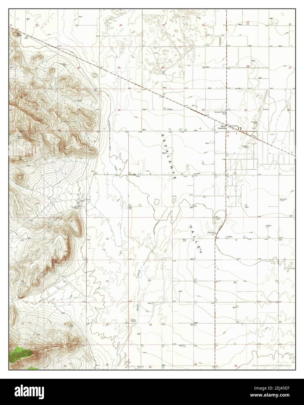 Beryl utah map hires stock photography and images Alamy