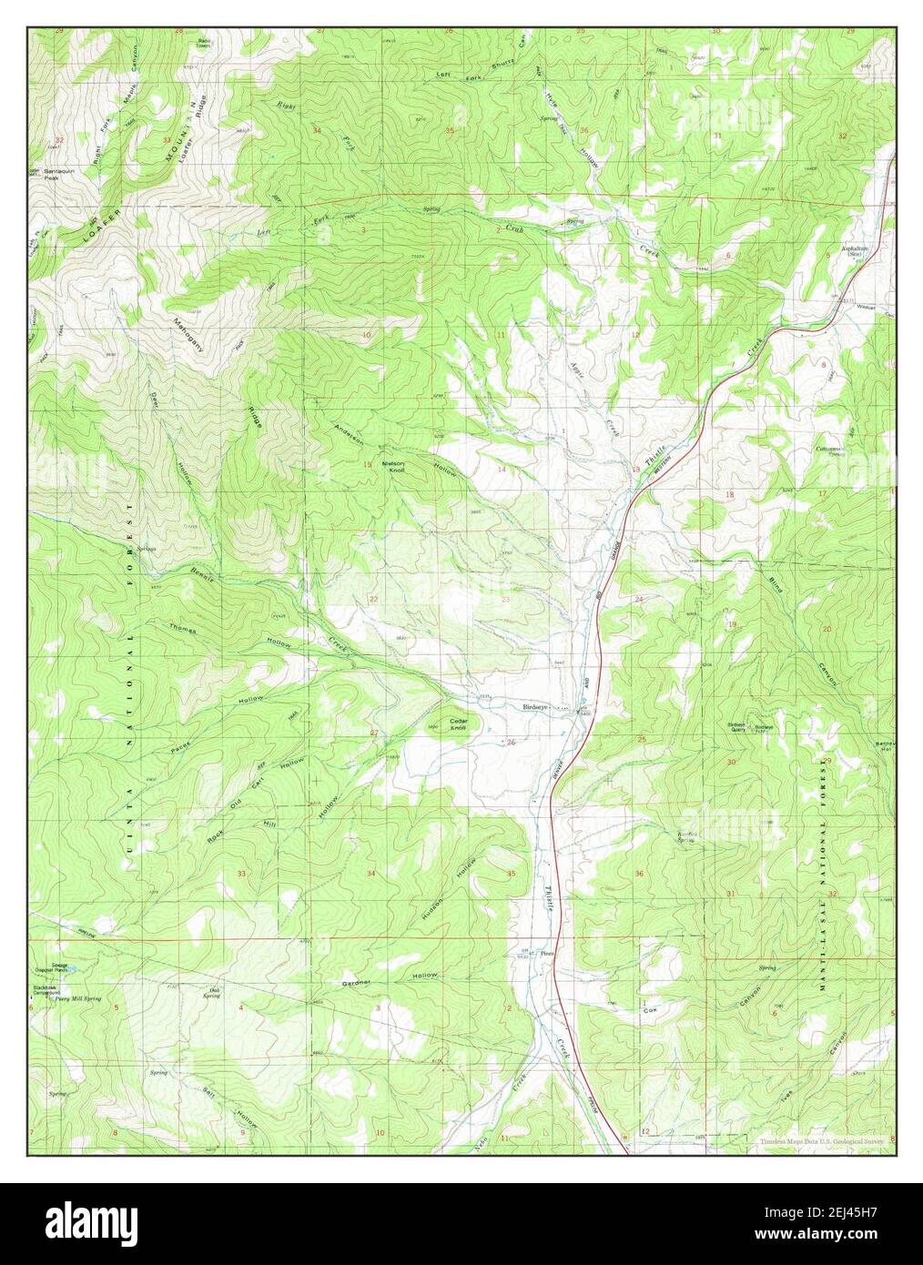 Birdseye, Utah, map 1979, 124000, United States of America by Timeless