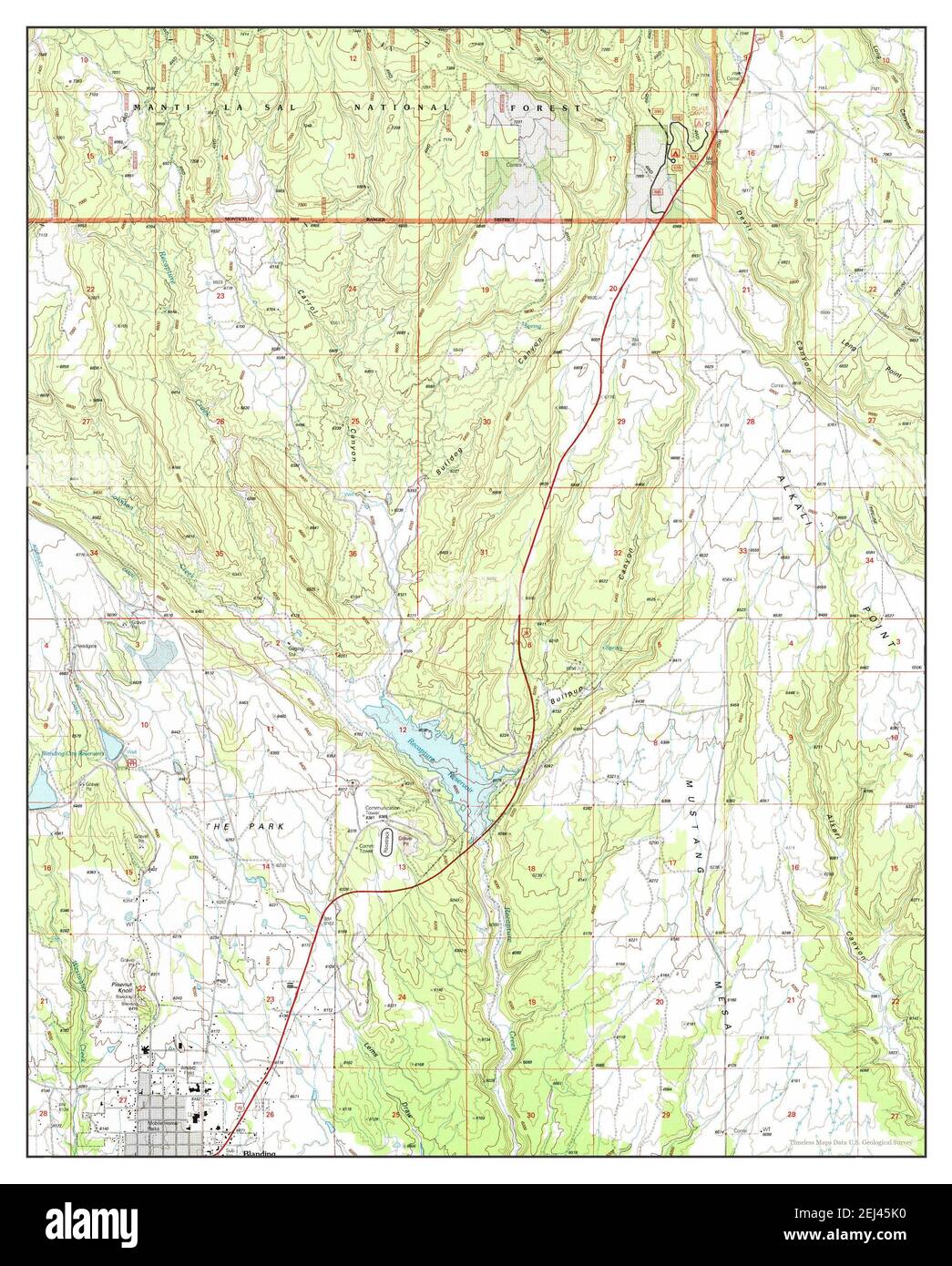 Map of blanding utah hires stock photography and images Alamy