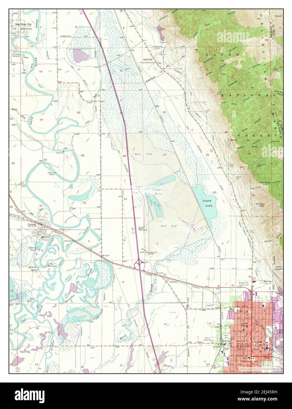 Brigham City Utah Map Brigham City, Utah, Map 1955, 1:24000, United States Of America By Timeless  Maps, Data U.s. Geological Survey Stock Photo - Alamy