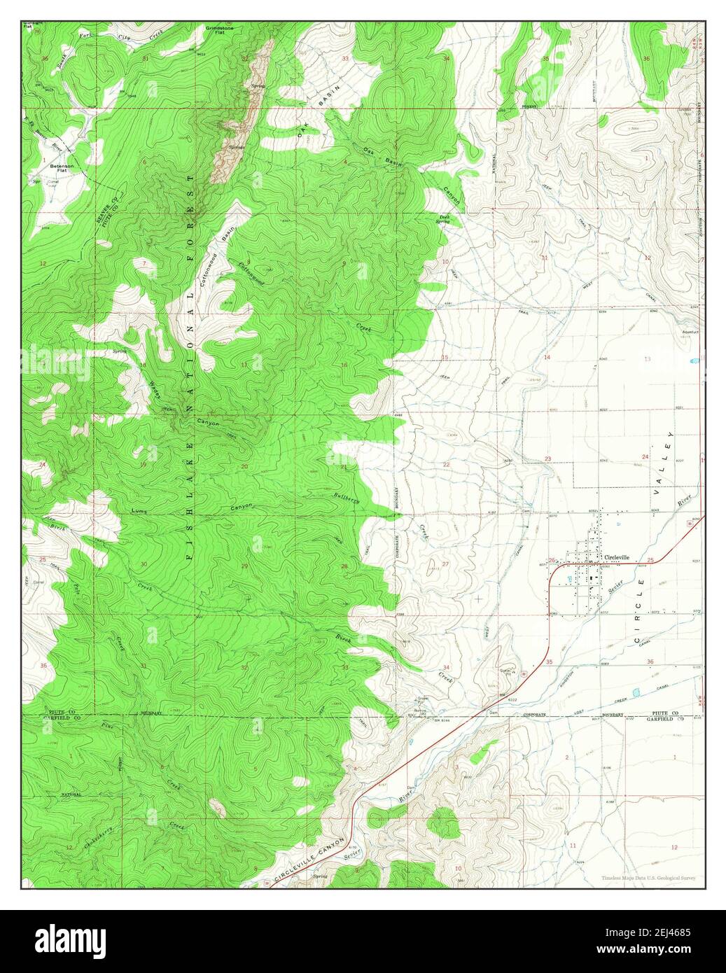 Map of circleville utah hires stock photography and images Alamy