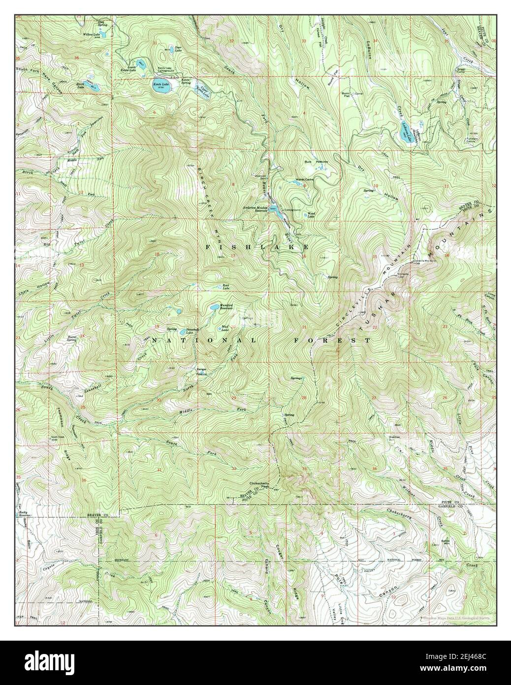 Circleville Mtn, Utah, map 1971, 124000, United States of America by