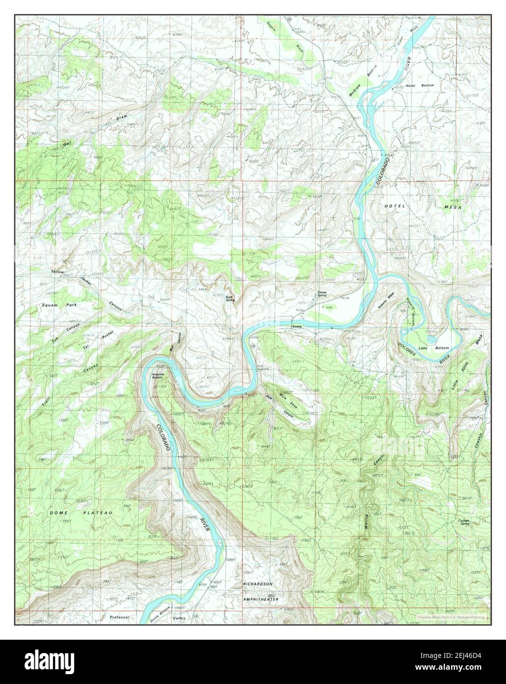 Dewey Utah Map 1985 124000 United States Of America By Timeless