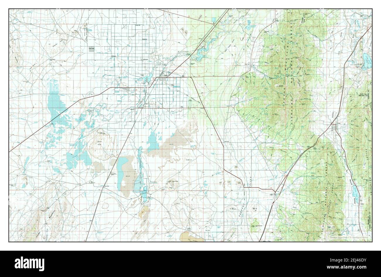 Delta, Utah, map 1989, 1:100000, United States of America by Timeless Maps, data U.S. Geological 