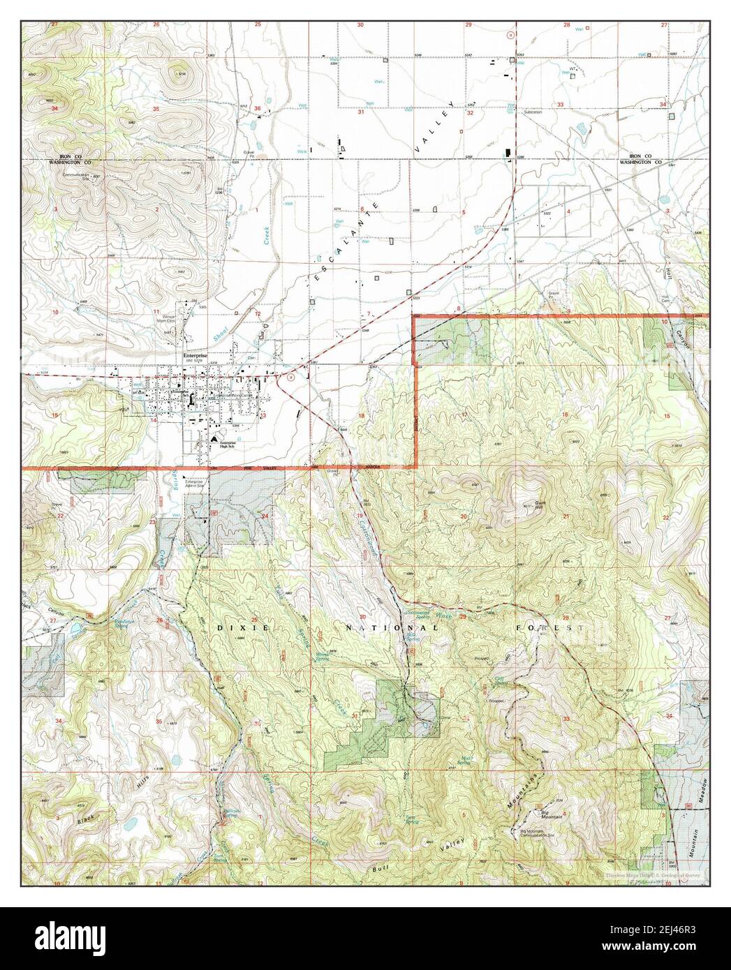 Map of enterprise utah hires stock photography and images Alamy