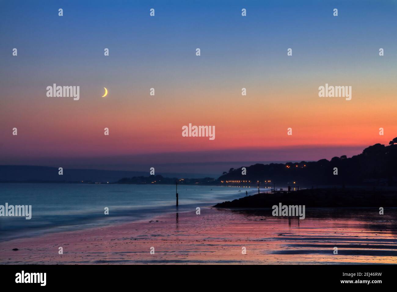 The Beach Crescent, Poole, Dorset Stock Photo Alamy