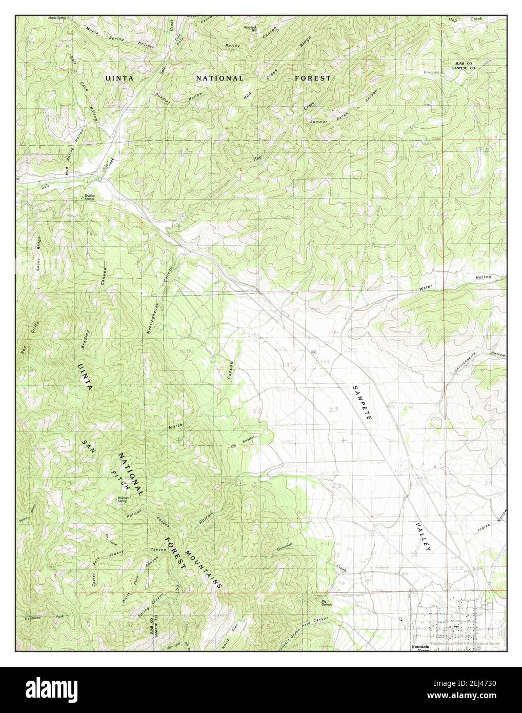 Fountain green utah map hires stock photography and images Alamy