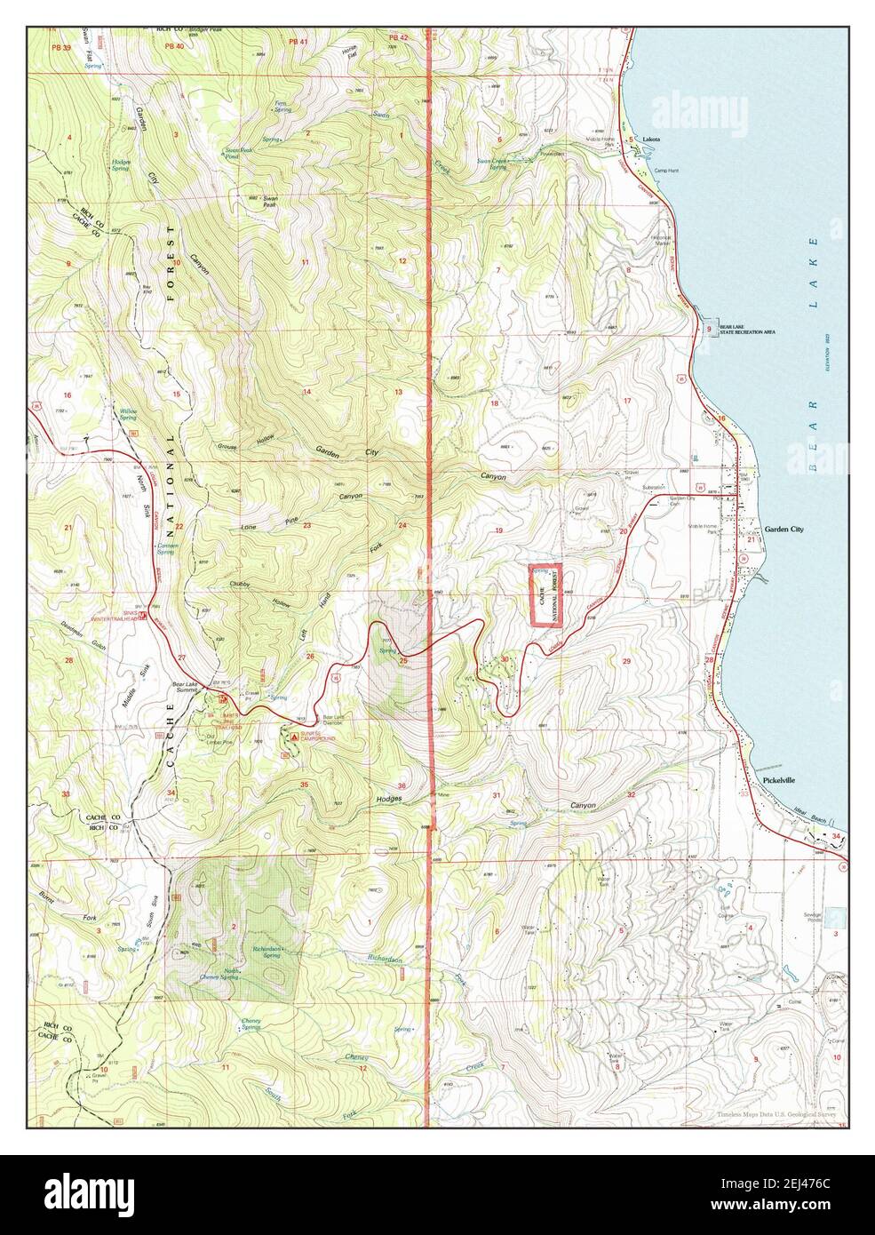 Garden City Utah Map Garden City, Utah, Map 1998, 1:24000, United States Of America By Timeless  Maps, Data U.s. Geological Survey Stock Photo - Alamy