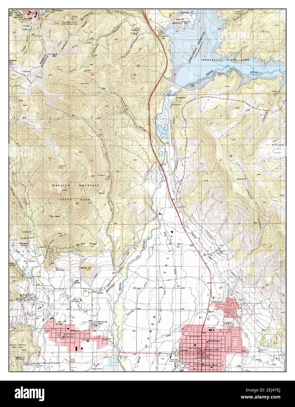 Heber City, Utah, map 1999, 1:24000, United States of America by ...