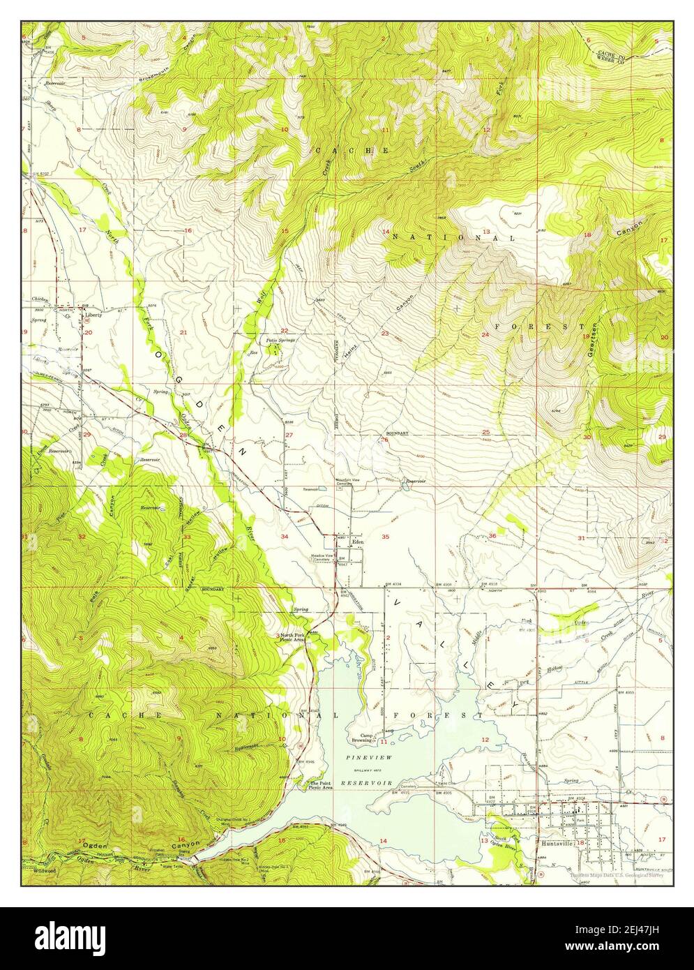 Map of huntsville utah hires stock photography and images Alamy
