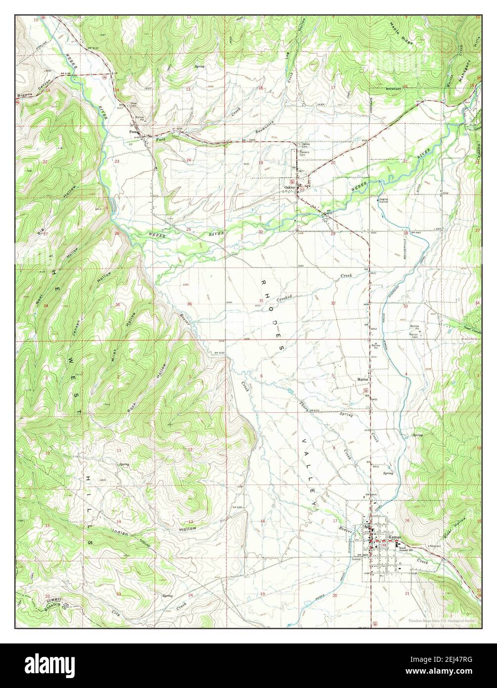 Kamas, Utah, map 1967, 124000, United States of America by Timeless Maps, data U.S. Geological