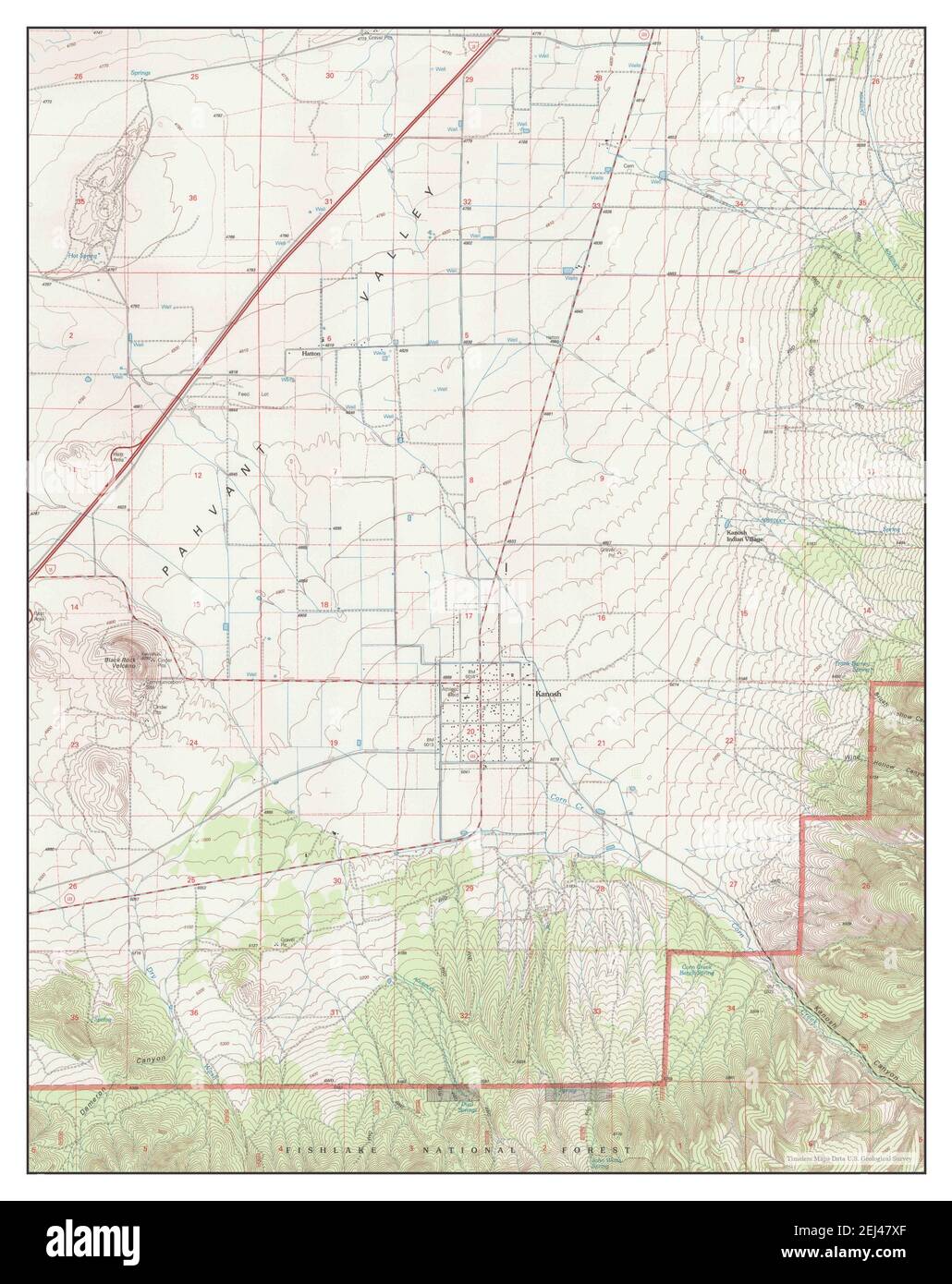 Kanosh utah map hires stock photography and images Alamy