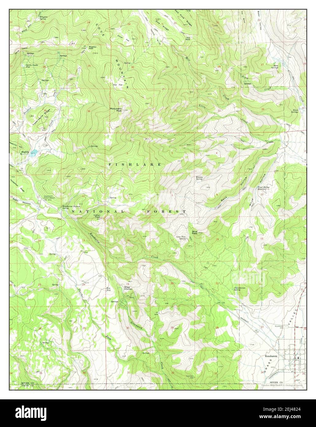Map of koosharem utah hires stock photography and images Alamy