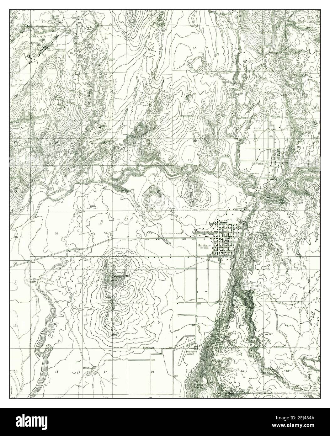 La Verkin 3 NE, Utah, map 1954, 124000, United States of America by
