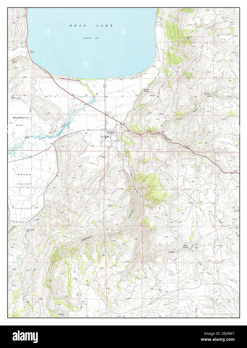 Laketown utah map hires stock photography and images Alamy