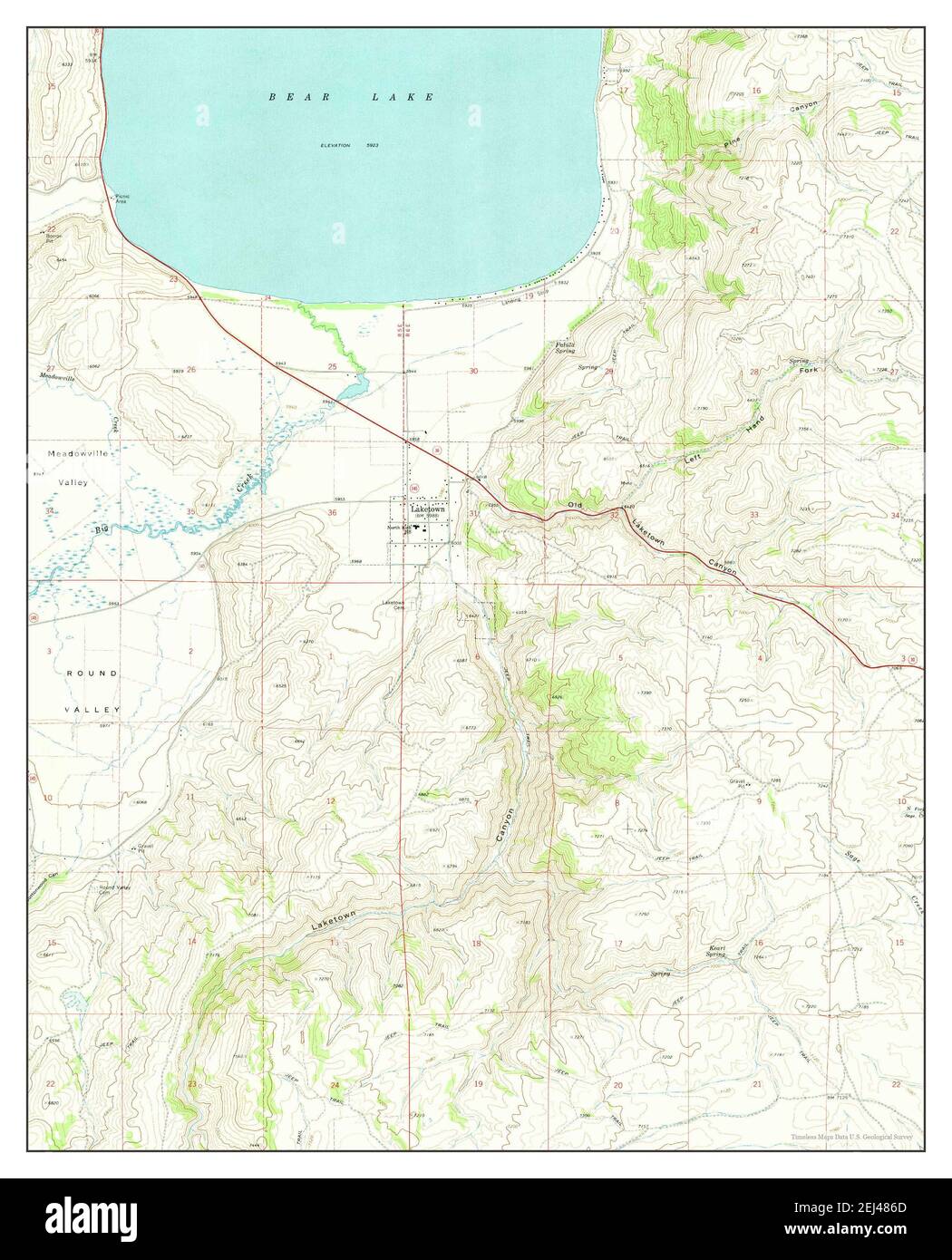 Map of laketown utah Cut Out Stock Images & Pictures Alamy