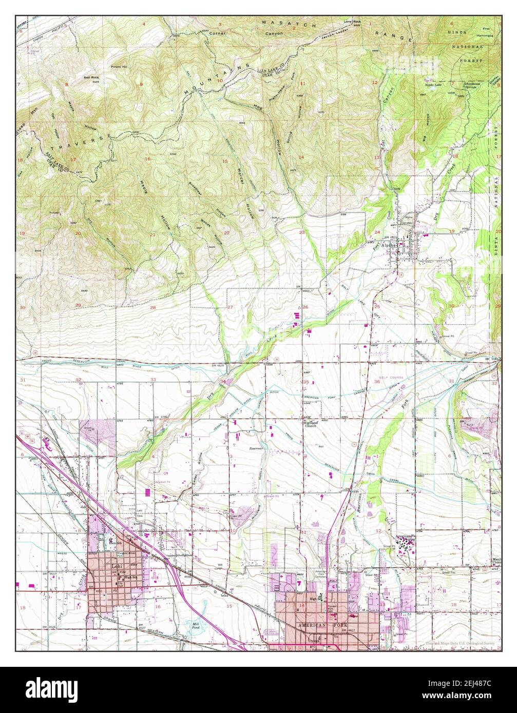 Map of lehi utah Cut Out Stock Images & Pictures Alamy