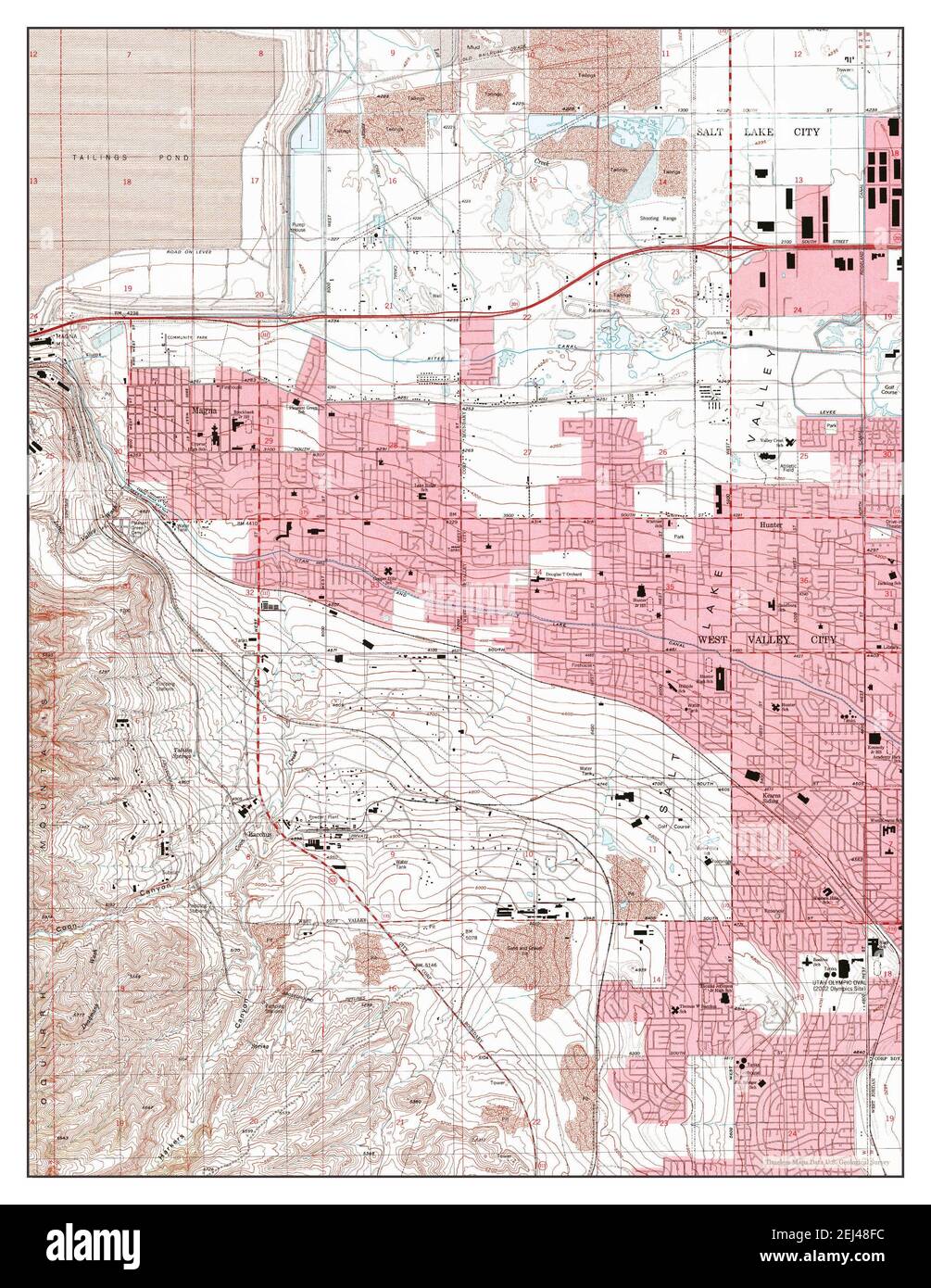 Magna, Utah, map 1999, 124000, United States of America by Timeless