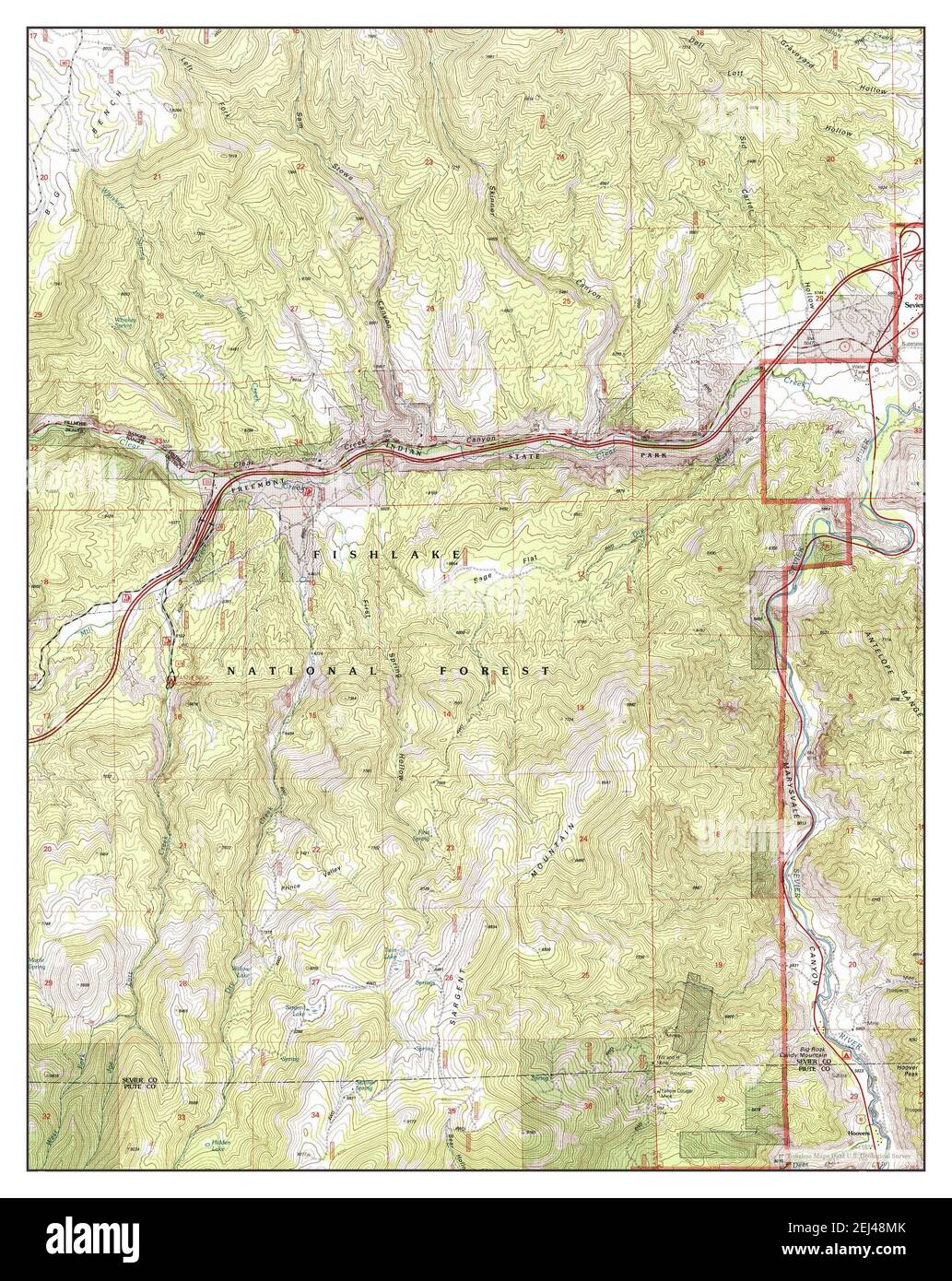 Map of marysvale utah hires stock photography and images Alamy